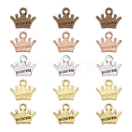 20Pcs 5 Colors Zinc Alloy Charms FIND-CW0001-16-1