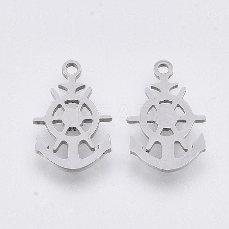 Tarnish Resistant 201 Stainless Steel Pendants LS-STAS-T044-90P-1