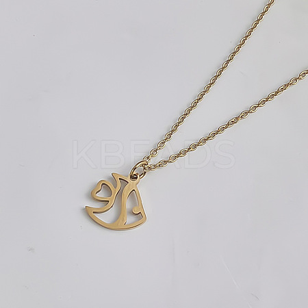Ocean 201 Stainless Steel Pendant Necklaces for Women FS-WG3364B-04-1