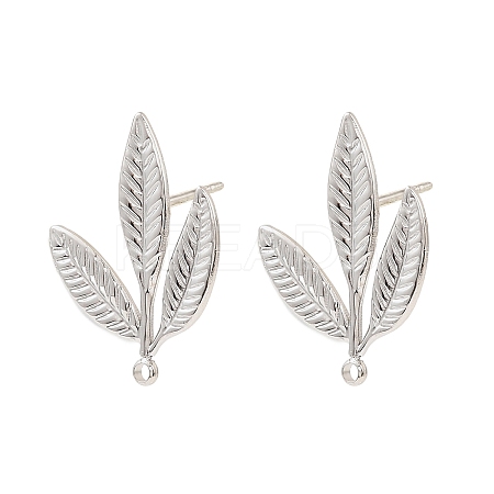 304 Stainless Steel Stud Earring Findings STAS-Z199-03P-04-1