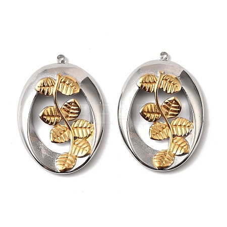 304 Stainless Steel Pendants STAS-Z145-01GP-02-1