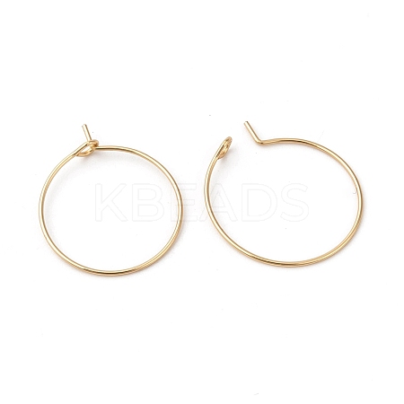 316L Surgical Stainless Steel Hoop Earring Findings X-STAS-G229-07G-02A-1