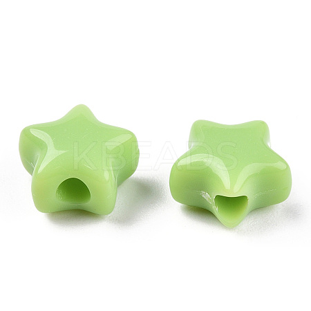 Opaque Acrylic Beads MACR-T047-01-21-1