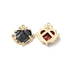 Glass Rhinestone Charms KK-F862-45G-2