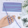 1 Roll Polyester with Paillette Wavy Fringe Trim Ribbon OCOR-GF0005-72B-3