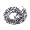 Electroplate Transparent Glass Beads Strands EGLA-N054-T4mm-A01-2