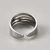 304 Stainless Steel Adjustable Cuff Rings for Women RJEW-WH0002-41E-P-2
