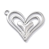 Anti-Tarnish 304 Stainless Steel Pendants STAS-R130-38P-1