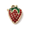 Strawberry Alloy Pendants LS-PALLOY-S051-04G-1