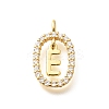 Brass Micro Pave Cubic Zirconia Pendants ZIRC-P123-01G-E01-1