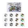 Electroplated Glass Charms EGLA-TA0001-10-1