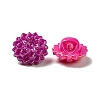 AB Color Acrylic Flower Sewing Shank Buttons PCA280Y-3