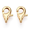 Brass Lobster Claw Clasps X-KK-N254-08G-1