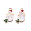 Christmas Alloy Enamel Pendants ENAM-Q442-46-2