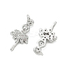 SHEGRACE Brass Micro Pave Cubic Zirconia Pendants XGRQ3D293-486P-2
