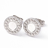 Non-Tarnish 304 Stainless Steel Stud Earring Findings LS-EJEW-G338-01P-1