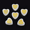 Imitation Jade Spray Painted Glass Beads LAMP-N032-05-C02-2