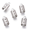 Tarnish Resistant 304 Stainless Steel Folding Crimp Ends STAS-O130-03A-1