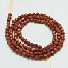 Synthetic Goldstone Beads Strands G-K020-3mm-07B-2