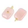 Natural Rose Quartz Pendants G-F837-04B-2