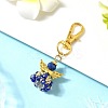 Angel Glass & Alloy Pendant Decorations HJEW-MZ00360-02-1