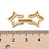 Brass Micro Pave Clear Cubic Zirconia Fold Over Clasps KK-C075-10G-3