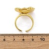 Brass Micro Pave Clear Cubic Zirconia Cuff Rings for Women RJEW-H248-05G-5