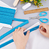 Polyester Braided Lace Trim OCOR-WH0074-92D-3