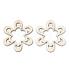 Unfinished Natural Poplar Wood Big Pendants WOOD-TAC0012-10-1