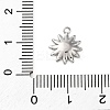 Brass Pave Clear Cubic Zirconia Charms KK-V016-18P-3