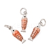 Brass Micro Pave Cubic Zirconia Pendants KK-Z147-03P-03-1