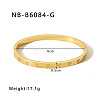 304 Stainless Steel Pave Cubic Zirconia Bangles FS-WG09E60-25-1