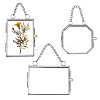 3Pcs 3 Styles Glass Hanging Photo Frame HJEW-DC0001-18-1