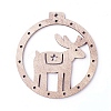 Undyed Wood Big Pendants LS-WOOD-F007-09-1