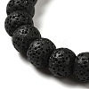Natural Lava Rock Dyed Beads Strands G-Z036-A01-18-3