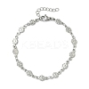 304 Stainless Steel Link Bracelets BJEW-Z132-02P-4