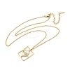 304 Stainless Steel Necklace NJEW-D330-01G-09-2