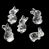 Synthetic Quartz Crystal Rabbit Figurines DJEW-Z006-01-2