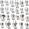 Tibetan Style Alloy Leaf Pendants TIBEP-PH0001-10-LF-2