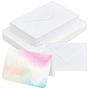 50Pcs Wood Pulp Cotton Blank Greeting Cards DIY-WH0816-027A-1