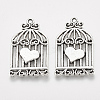 Tibetan Style Alloy Pendants TIBEP-S317-36AS-RS-1