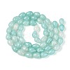 Baking Paint Crackle Glass Beads Strands DGLA-N019-03A-01-2