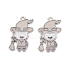 Halloween Theme Rack Plating Luminous Alloy Enamel Pendants ENAM-N056-234P-1-2