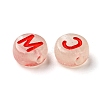 Transparent Luminous Acrylic Beads OACR-I006-04B-4