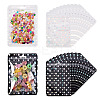 20Pcs 2 Colors Rectangle Laser Star Plastic Yin-yang Zip Top Gift Bags OPP-TA0001-13-1