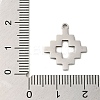 Non-Tarnish 304 Stainless Steel Pendants STAS-S123-03P-09-3