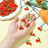50Pcs Acrylic Cherry Pendants PALLOY-CJ00164-4