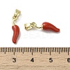 Brass Enamel Pendants KK-E092-31G-02-3