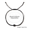 3Pcs Synthetic Stone Cross Braided Cord Adjustable Bracelet Sets CC2534-2-5