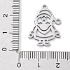 Christmas Theme Anti-Tarnish 304 Stainless Steel Pendants LS-STAS-R003-04P-02-3
